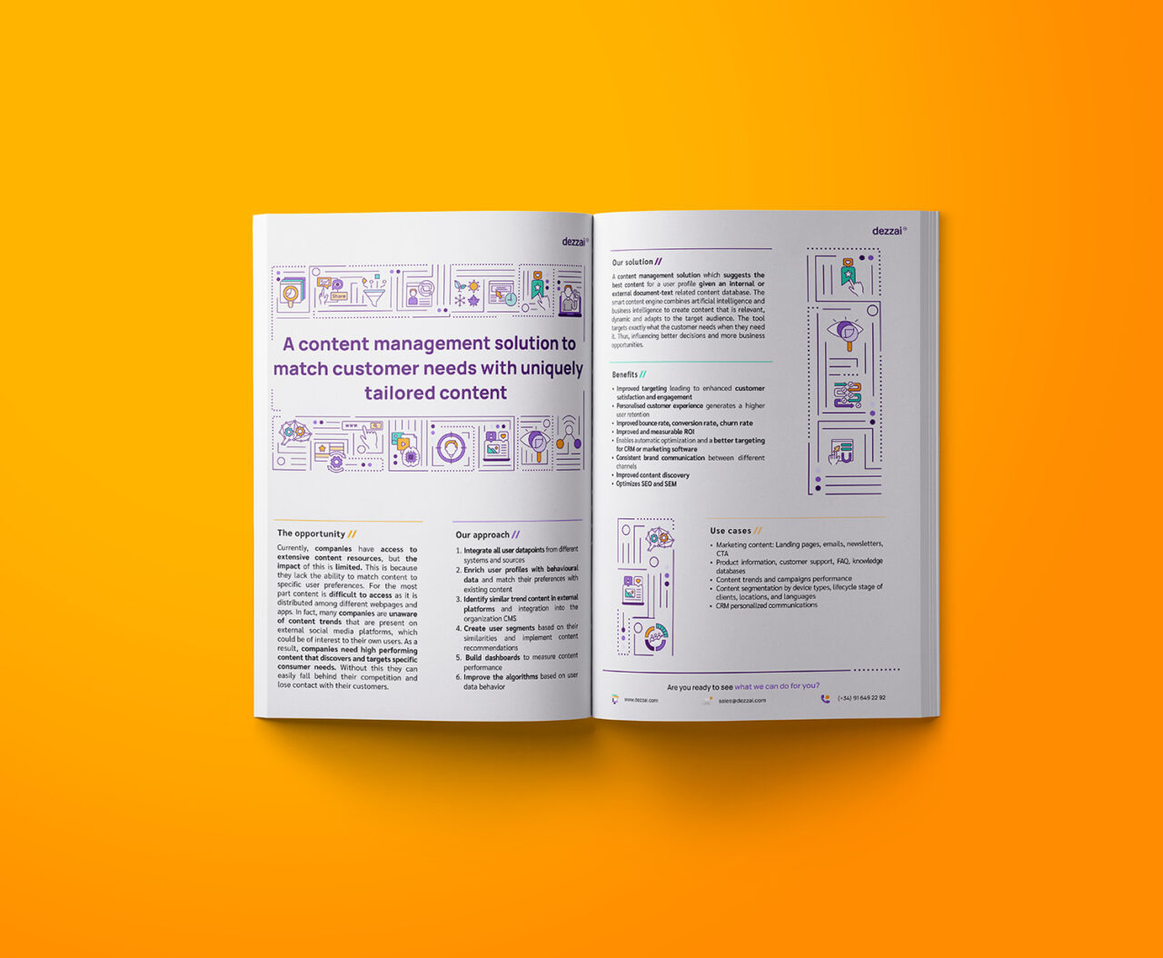 A content management solution to match customer needs with uniquely